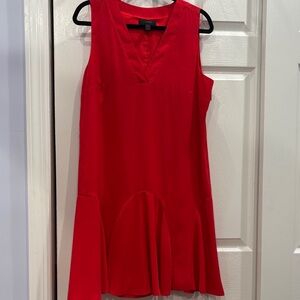 J. Crew Red Midi Dress